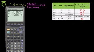 Indexcijfers deel 3  Verleggen van Basisjaar  economie uitleg [upl. by Tongue]