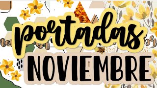 Portadas Bonitas en Word para el mes de Noviembre Fernanda🌺 [upl. by Naleag683]