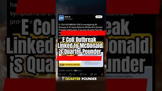 E Coli Outbreak Linked to McDonalds Quarter Pounder Burger [upl. by Fiel]