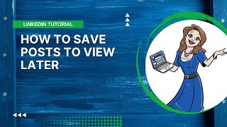 LinkedIn Tutorial  How to Save Posts to View Later [upl. by Madelle]