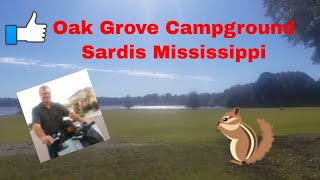 Oak Grove Campground Sardis Lake Mississippi [upl. by Anauqcaj]