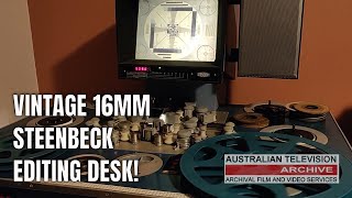 Watch a Vintage 16mm Steenbeck Film Editing Desk in Action  HandCrafted Film Editing [upl. by Gay260]