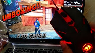 O MOUSE BARATO QUE SOBE CAPA SOZINHO😳  REDRAGON CENTROPHIUOS M601BA UNBOXING FREE FIRE [upl. by Esiled]