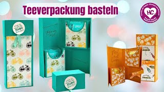 Teeverpackung basteln für Teebeutel [upl. by Kilby]