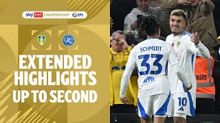 BACK IN TOP TWO  Leeds United v Queens Park Rangers extended highlights [upl. by Aicilef]