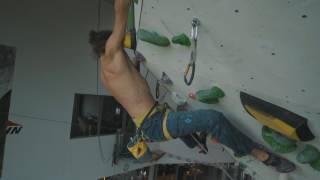 Jonas quotthe Eaglequot Winter Climbed 8c Indoor Climbing Route [upl. by Guod]