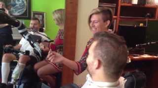 Quadriplegic Uses Robotic Arm to Place Wedding Ring on Wifes Finger [upl. by Ydnar]