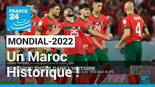 Mondial2022  Le Maroc entre dans lHistoire en se qualifiant pour les quarts de finale [upl. by Sukramal]