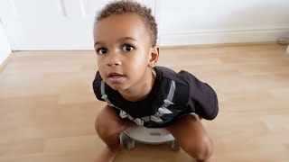 KYZA WEED ALL OVER HIS FOOD 🤮🤮  POTTY TRAINING A 2 YEAR OLD [upl. by Jonna]