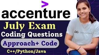 Accenture Coding Questions July Exam  Latest Coding Questions asked in Accenture accenturecoding [upl. by Graner368]