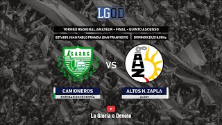 Camioneros E Echeverría vs Altos H Zapla Jujuy  Final por el 5to Ascenso  Regional Amateur [upl. by Keriann]