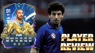 ¡NI FRAFILTER HA HECHO ESTA REVIEW REVIEW VIALLI HEROE DE LA CHAMPIONS 91 EAFC 24 [upl. by Lyrehs]