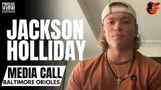 Jackson Holliday talks quotCrazyquot Rise All The Way to AAA at 19 Years Old amp Goal to Make Orioles in 24 [upl. by Alyar722]