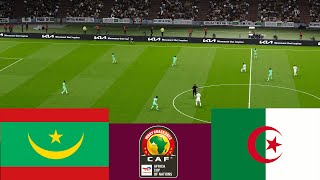 موريتانيا 1 vs 0 الجزائر CAF 2024 مباراة كاملة  محاكاة لعبة فيديو PES 2021 [upl. by Enylrac31]