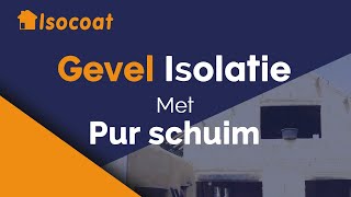 Gevelisolatie van een nieuwbouwwoning met pur schuim [upl. by Swarts]