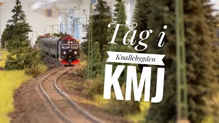 Tåg i Knallebygden Knallebydgens Modelljärnväg [upl. by Hgielram]