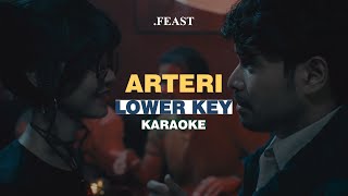 KARAOKE Feast  Arteri LOWER KEY [upl. by Eleinad212]