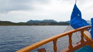 Boat trip around Lefkas island 6  MS Christina Nydri habour Greece Lefkada [upl. by Abra]