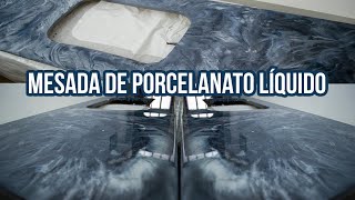 Mesada de Porcelanato Líquido [upl. by Mclyman]