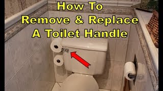 DIY How To REMOVE amp REPLACE A Toilet Handle Lever [upl. by Vickie]