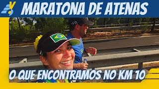 Maratona de Atenas  O que encontramos no Km 10 [upl. by Idoux]