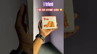 I tried Arun ice cream cake😋  Cassata slice cake arunicecream icecream foodblogger [upl. by Naesyar]