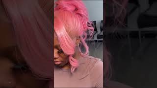 Flash Sale 30quot199 eullair Pink Colored 13x4 Lace Frontal Wig Autumn Wig Recommend [upl. by Lanti]