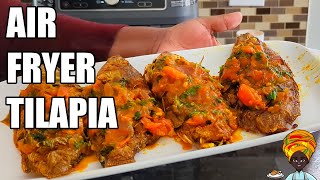 DELICIOUS Air Fryer Tilapia Recipe Must Try [upl. by Ernaldus]