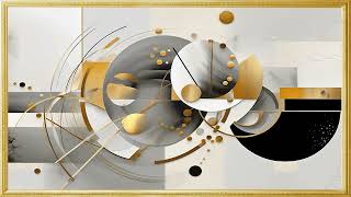 Golden Framed Painting Art  Silent Screensaver for decorative  Painting  Your TVs [upl. by Audly]