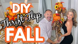 🍁NEW DIY FALL THRIFT FLIP DESIGNER BLOOMING CANDLESTICK🍁quotI LOVE FALL ep 2 Olivias Romantic Home [upl. by Ahset196]