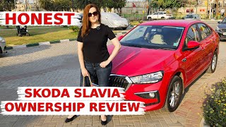 Skoda SLAVIA  Honest Ownership REVIEW 2024 By RUSSIAN in India Is It A PREMIUM Car [upl. by Lehcin]