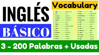 Lista de las 200 palabras más usadas en Inglés Sustantivos quotYes en Inglés 1quot Video 3 [upl. by Yehus]