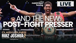 AND THE NEW Anthony Joshua PostFight Press Conference  Ruiz vs Joshua 2 [upl. by Janek]