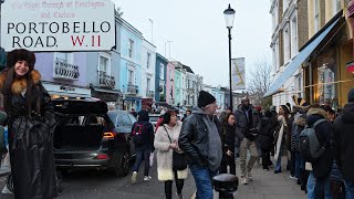 Londons Most FAMOUS Antiques Market  Portobello Road Market [upl. by Switzer]