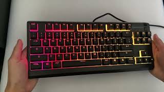 SteelSeries Apex 3 TKL RGB Gaming Keyboard Showcase [upl. by Kin]