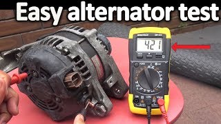 How to Test an Alternator  Testing the Voltage Regulator Diode rectifier and Stator [upl. by Etnoek863]