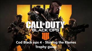 Cod Black ops 4  Stoking the flames Trophy guide [upl. by Nerrad786]