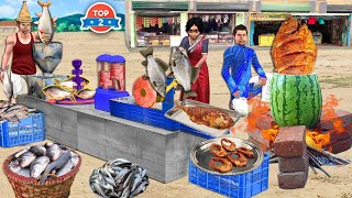 Magical Fish Machine Watermelon Tandoori Fish Hindi Moral Stories Hindi Kahani Hindi Bedtime Stories [upl. by Ahseenat731]