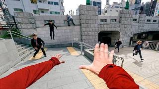 YAKUZA ESCAPE Japan Parkour POV Chase [upl. by Haeluj]