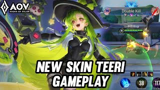 AOV  NEW SKIN TEERI MAGICIAN GAMEPLAY  ARENA OF VALOR LIÊNQUÂNMOBILE ROV COT [upl. by Brightman]