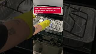 Oven Cleaning Hack How to Clean Stove Grates with Vinegar [upl. by Atig]