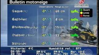 Meteo Media  Bulletin Motoneige  20100223 [upl. by Stier]