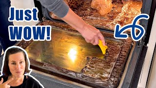 How to Clean Oven Racks  Oven Cleaning Hacks [upl. by Sacttler41]