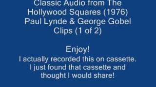 Classic Hollywood Squares Paul Lynde amp George Gobel 1 of 2 [upl. by Atahs341]