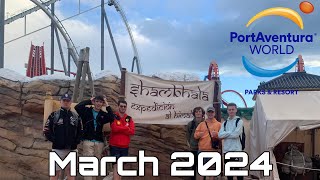 Portaventura World Vlog March 2024 [upl. by Ainigriv881]