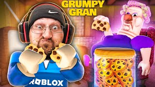 Roblox Grumpy Gran Escape the Tasty Cookie Lady Grannys House Game [upl. by Lednek]