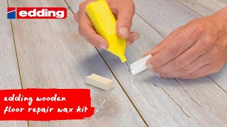 edding 8902 wooden floor repair wax kit [upl. by Bryce931]