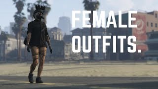 GTA V Online  GLITCHED female outfits 🥀 [upl. by Yesoj626]