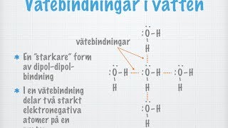 Vätebindningar Det ovanliga vattnet gammal [upl. by Odlonra256]