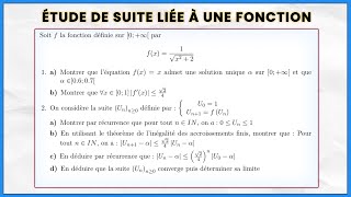 Exercice corrigé sur létude de suite numérique liée aux fonctions  TAF et IAF  2 BAC [upl. by Noroj680]